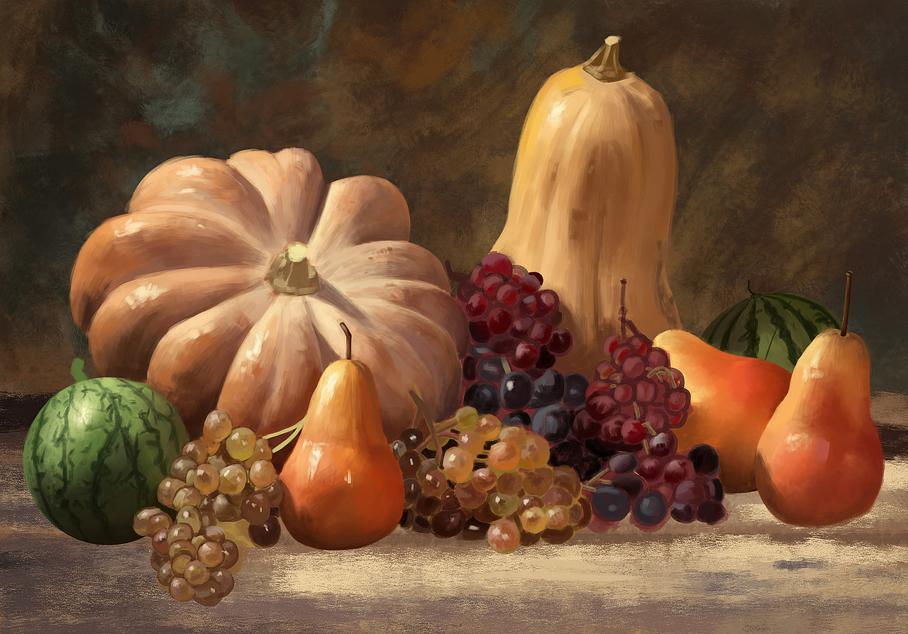 陆续的手绘作品 厚涂/插画