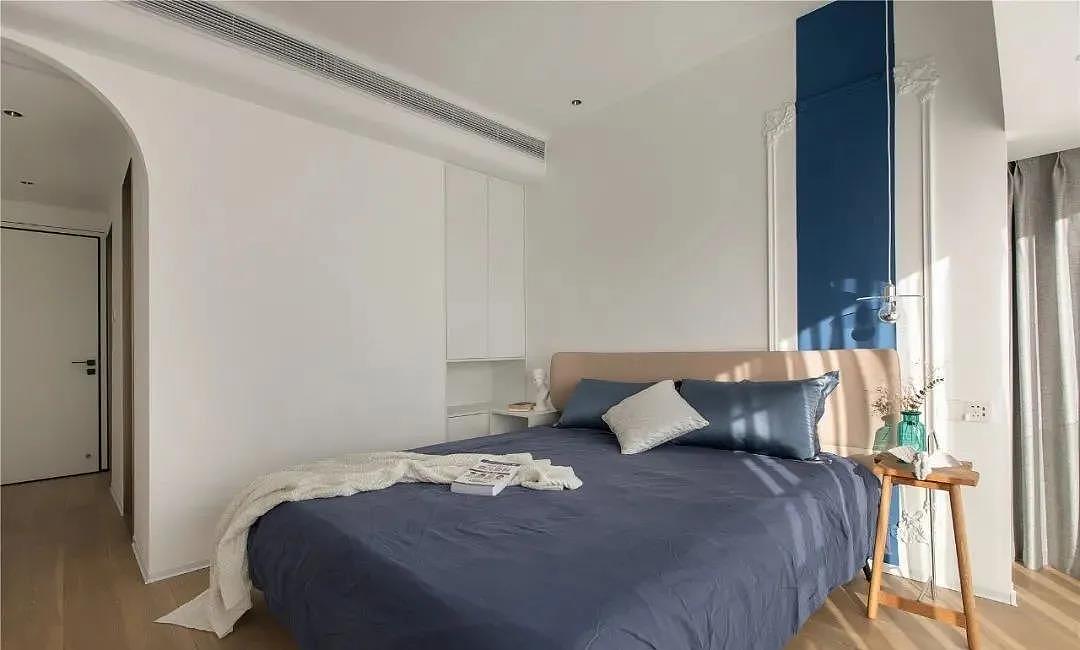 114m²简约温馨三居，白色+克莱因蓝的搭配明净又高级！（图ZMjc5MjY2NjQw） - 家装设计 - 站酷设计师峰光无限装饰原创素材 - 站酷ZCOOL