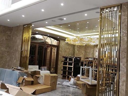 室外不锈钢屏风 不锈钢新中式屏风 不锈钢屏风加工定制