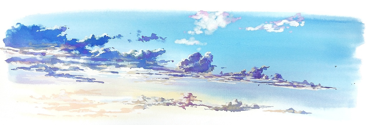 水彩风景插画（图ZOTk0MTUzNTY=） - 创作习作 - 站酷设计师北川大叔原创素材 - 站酷ZCOOL