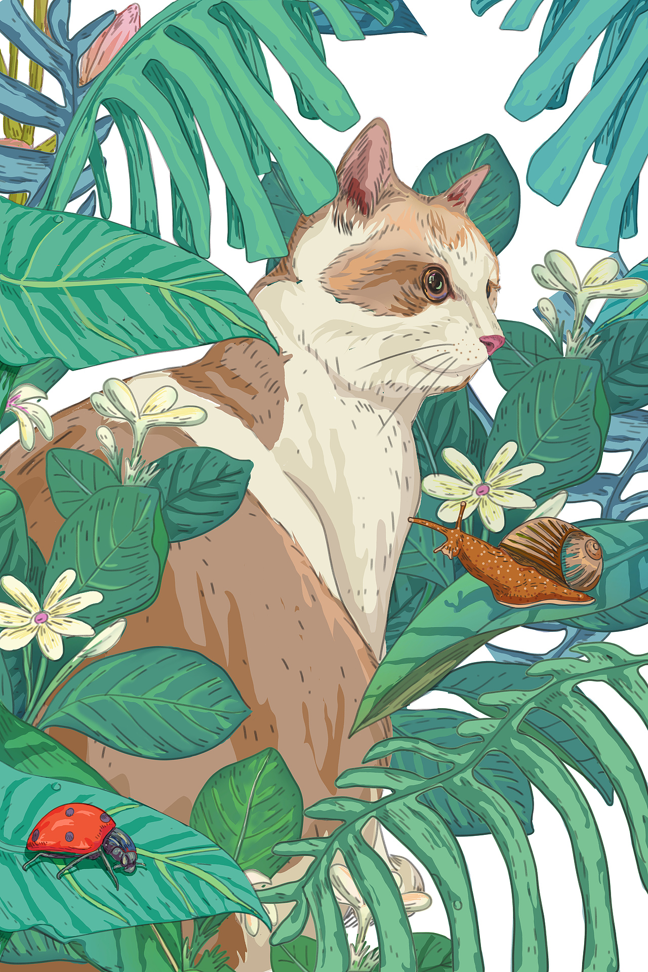 塔希提的秘密花园|插画|艺术插画|马良c_原创作品-站酷zcool