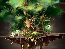 《五行精灵》系列插画设计