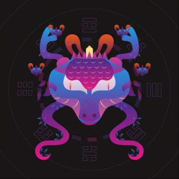 《山海经异兽·戊辰》（图ZMjgzOTIxNjcy） - 创作习作 - 站酷设计师一米九插画原创素材 - 站酷ZCOOL