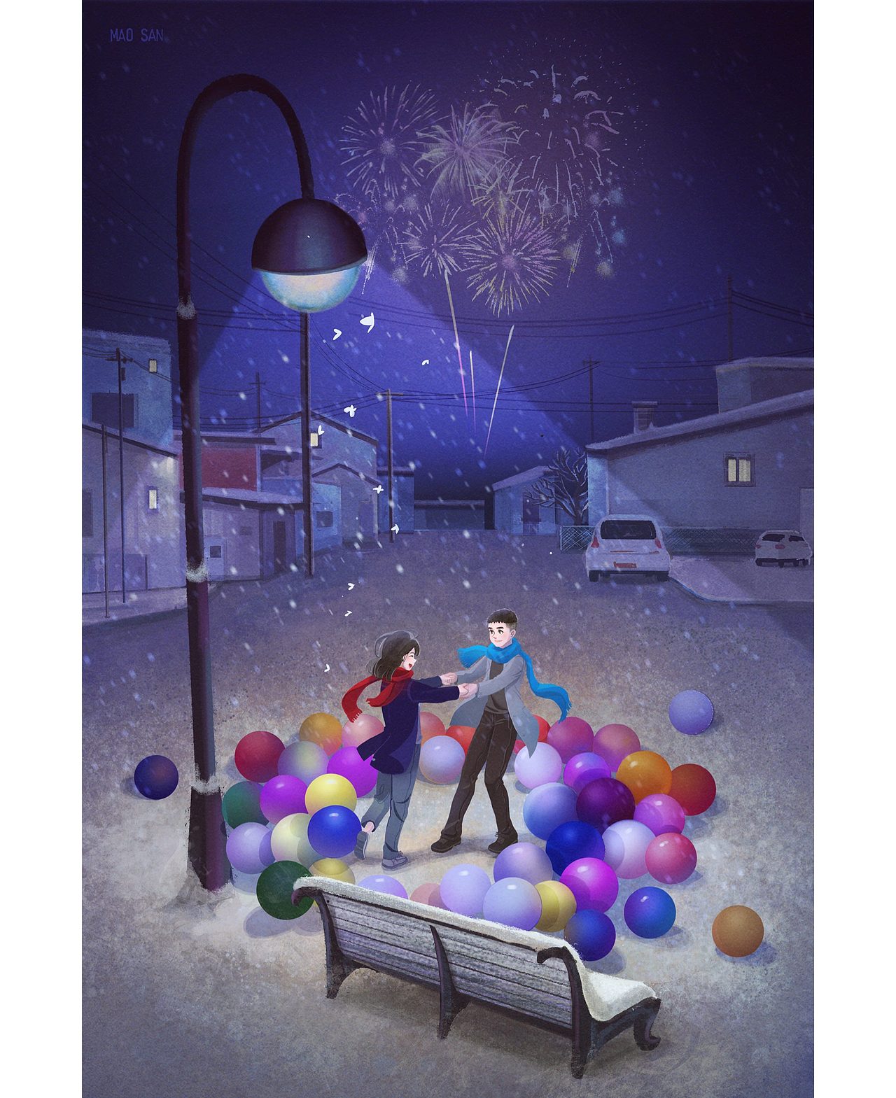 情 人 节 快 乐 ｜毛三插画11p（图ZMjg4MDY3NjI4） - 创作习作 - 站酷设计师毛三maosan原创素材 - 站酷ZCOOL