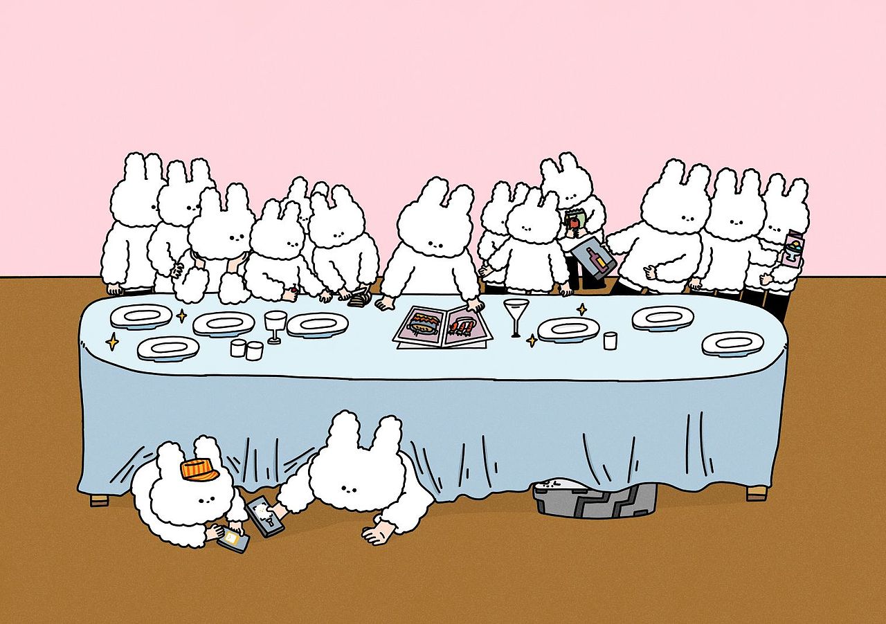 《一个名叫棉棉兔的兔子—签约艺人》|2022展览（图ZMzIzOTQ4MTY0） - 新锐潮流插画 - 站酷设计师MAYIBO_原创素材 - 站酷ZCOOL