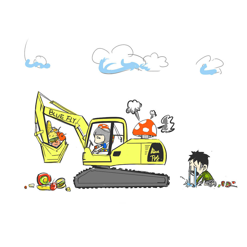 誰(shuí)讓你不去藍(lán)翔呢？（圖ZMjAzMzk3MTI=） - 單幅漫畫(huà) - 站酷設(shè)計(jì)師宇少zone原創(chuàng)素材 - 站酷ZCOOL