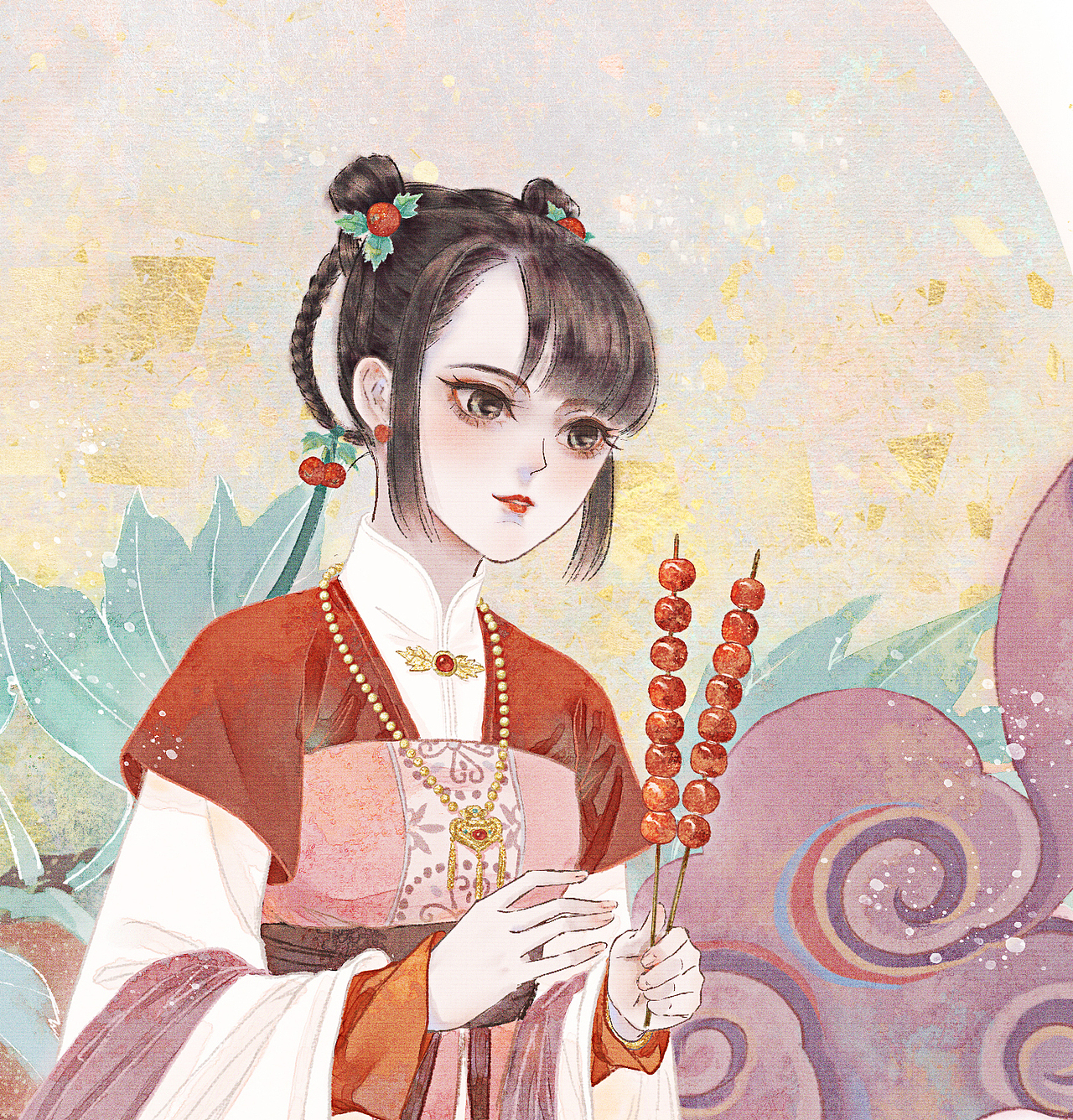 中草药拟人山楂