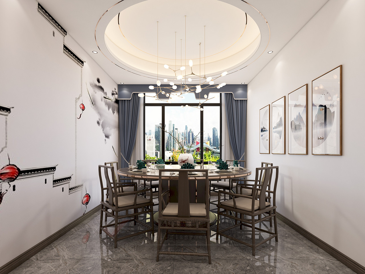 新中式全屋定制—透漏着徽派文化底蕴!