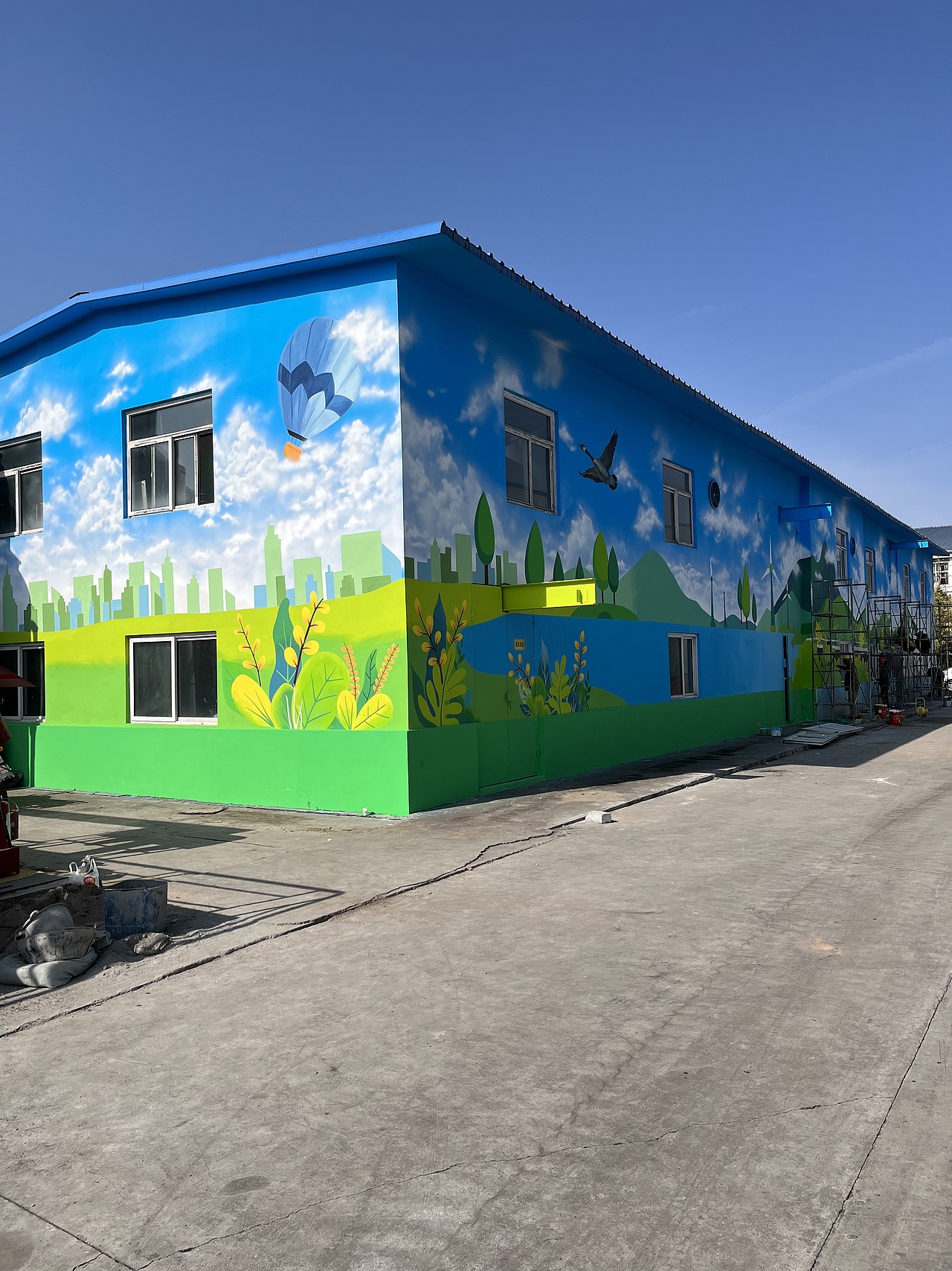 墙体彩绘，石家庄墙体彩绘，文化墙彩绘（图ZMjk0MDY1NTgw） - 艺术插画 - 站酷设计师河北石家庄墙绘原创素材 - 站酷ZCOOL