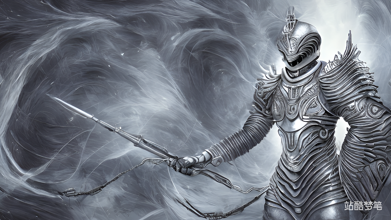 #站酷梦笔#银灰 光电 战士（图ZMzI3ODg3NTQw） - AI作品 - 站酷设计师我不会抽象原创素材 - 站酷ZCOOL