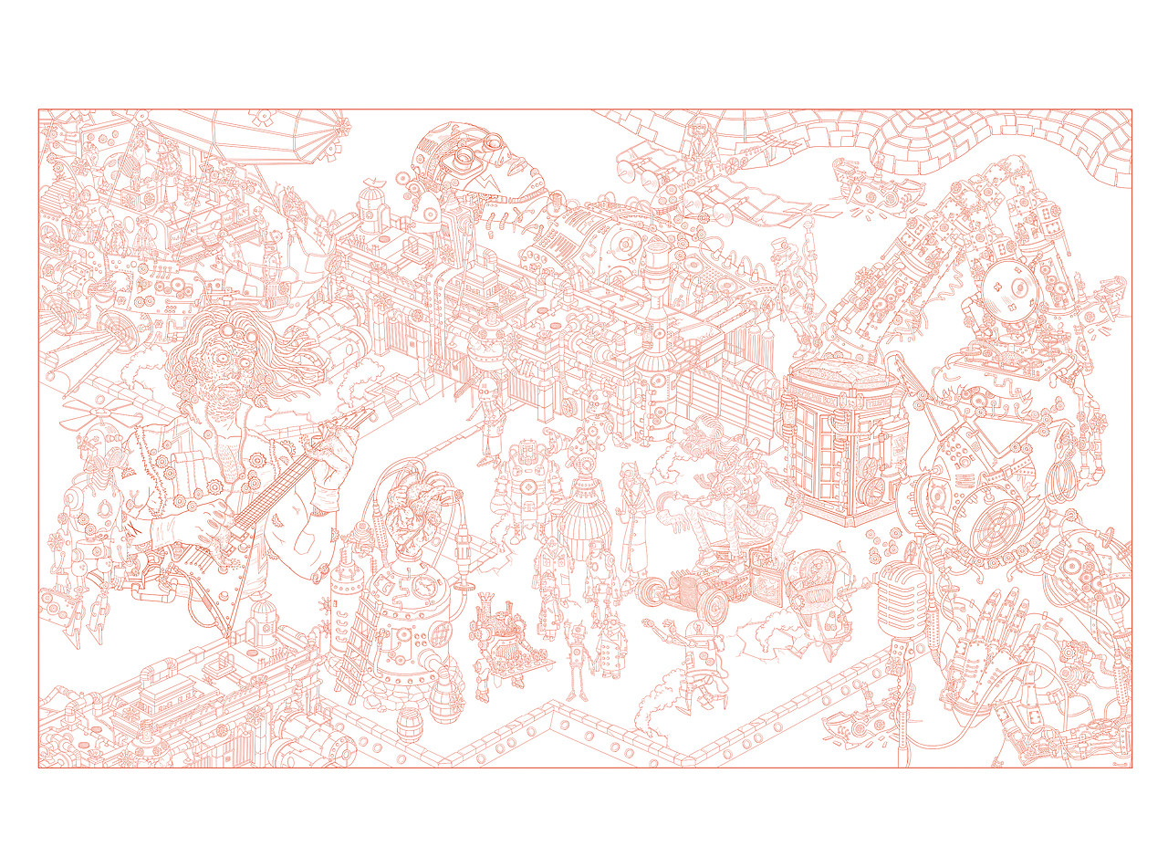 Steampunk world（图ZNDc1ODI2OTI=） - 新锐潮流插画 - 站酷设计师John_k原创素材 - 站酷ZCOOL