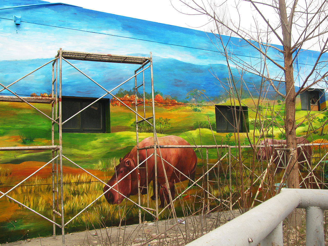 大型手绘墙（图ZODUzNzI4NDA=） - 绘画 - 站酷设计师艺达彩绘雕塑原创素材 - 站酷ZCOOL