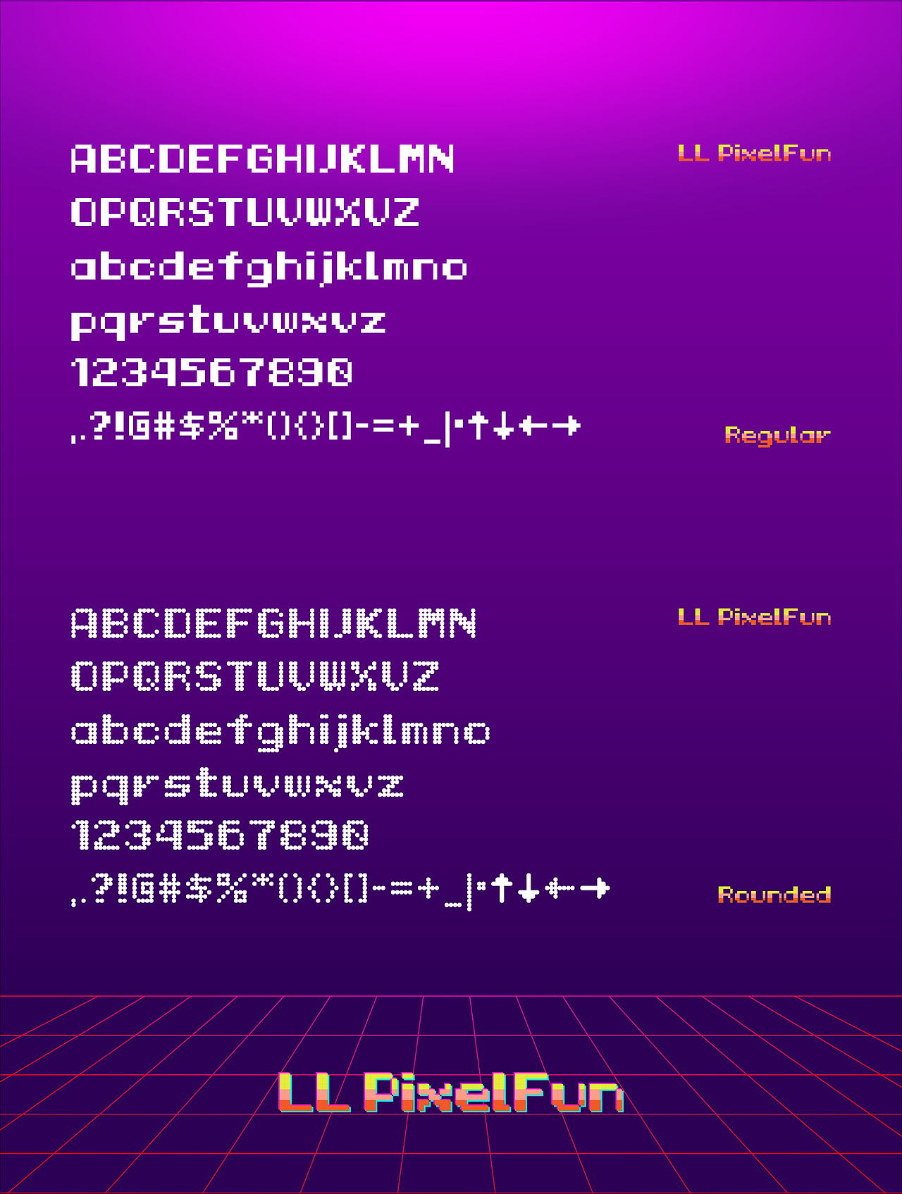 LL PixelFun | 西文像素字体(图ZMjczMjIyMDAw) - 字体/字形 - 站酷设计师LUKELEE_OneOnOne原创素材 - 站酷ZCOOL