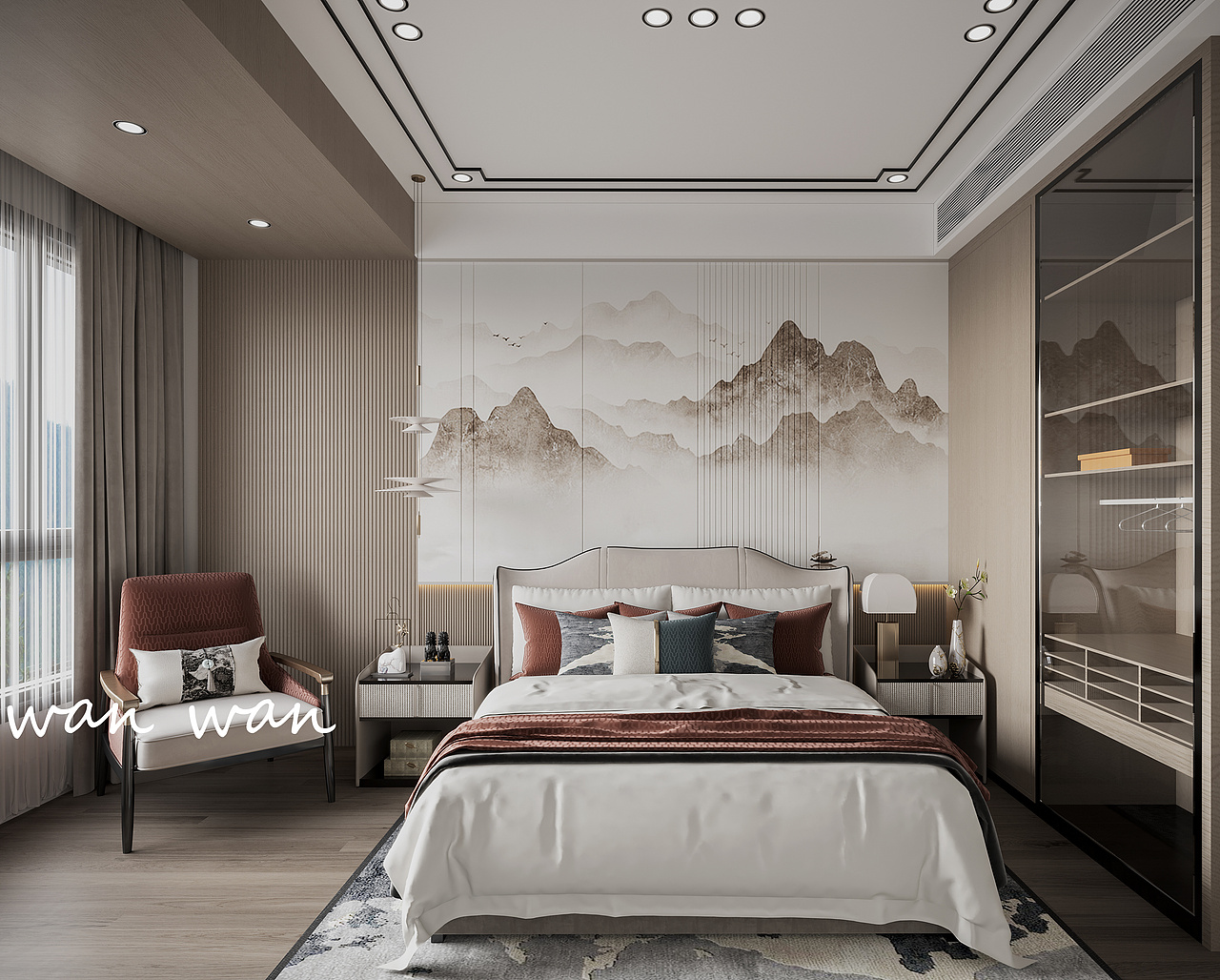 星夜设计||家装||新中式禅意美学空间（图ZMjgwNzQxNjE2） - 家装设计 - 站酷设计师许小婉原创素材 - 站酷ZCOOL