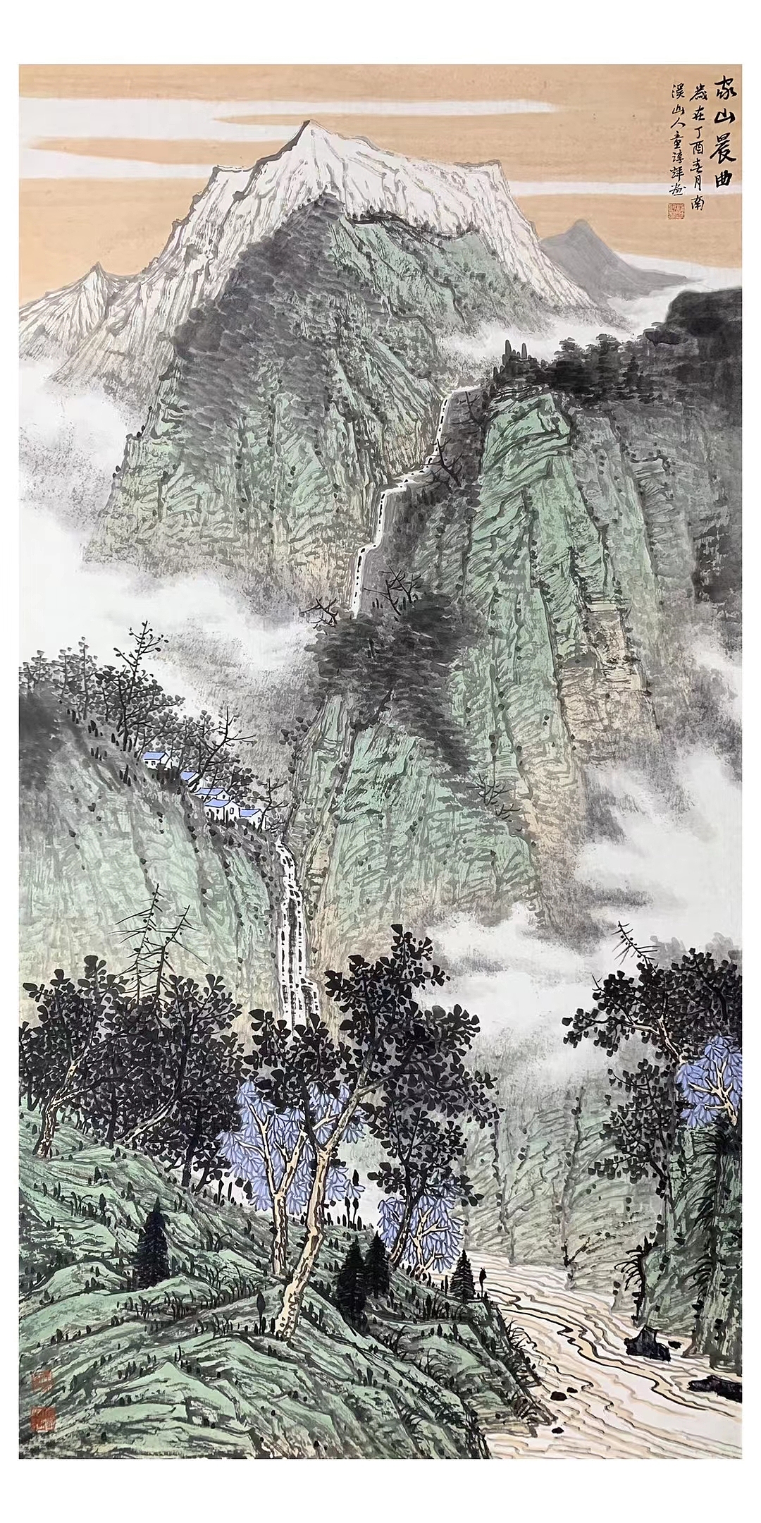 中国美协会员童谆辉山水作品赏析