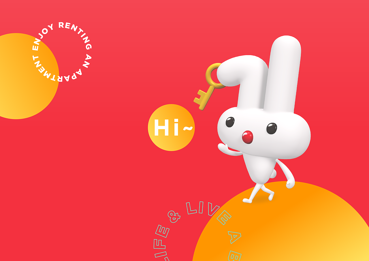 巴乐兔-快乐租房（图ZMTkyNjQ5OTA4） - IP形象 - 站酷设计师MAOMAOOO原创素材 - 站酷ZCOOL