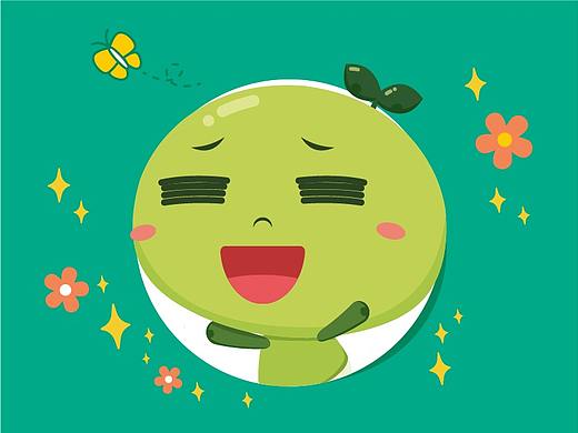 小橄榄表情包开心篇