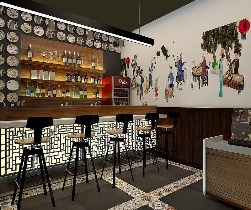 3D效果图 － 小吃店铺（图ZMTk4NTIzNzA4） - 展陈设计 - 站酷设计师Hooing原创素材 - 站酷ZCOOL