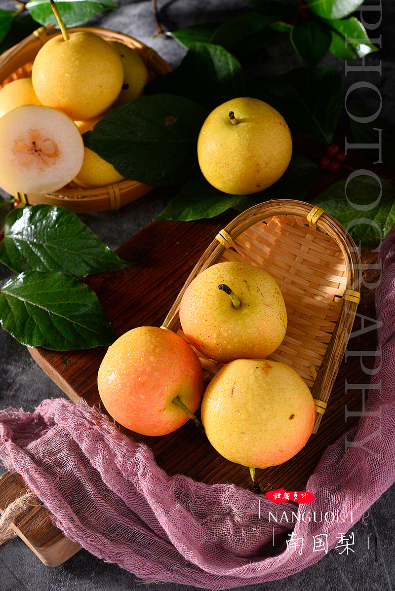 南果梨 苹果梨|摄影|产品摄影|我想想7 - 原创作品 - 站酷 (zcool)