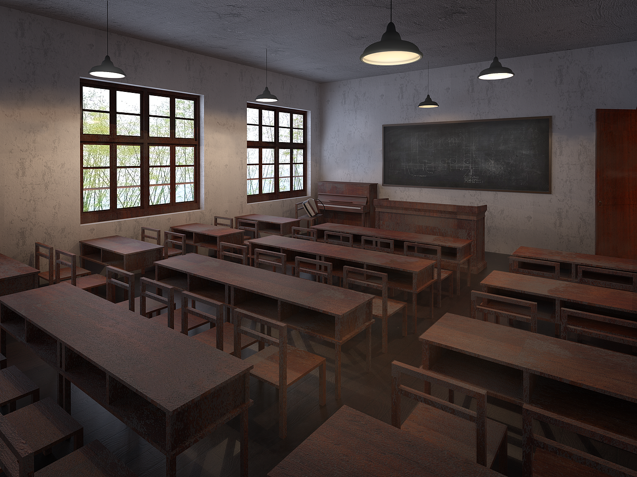 民国风室内展览空间_张子铭-站酷zcool