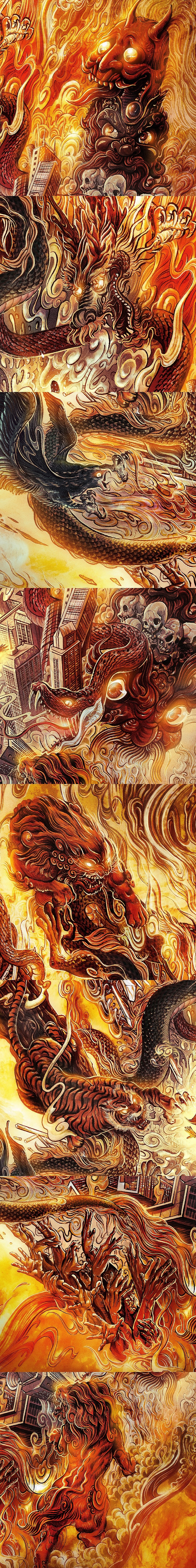 电影《如来神掌》概念海报（图ZMTk5ODIwNDQ0） - 商业插画 - 站酷设计师神之手DANKY原创素材 - 站酷ZCOOL