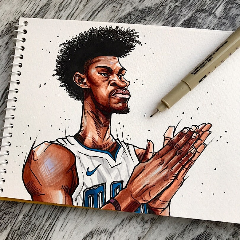 一组原创nba漫画.