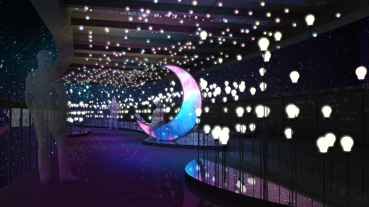 商业街灯光美陈|三维|场景|iiic - 原创作品 - 站酷 (zcool)