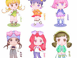 Q板甜品擬人角色