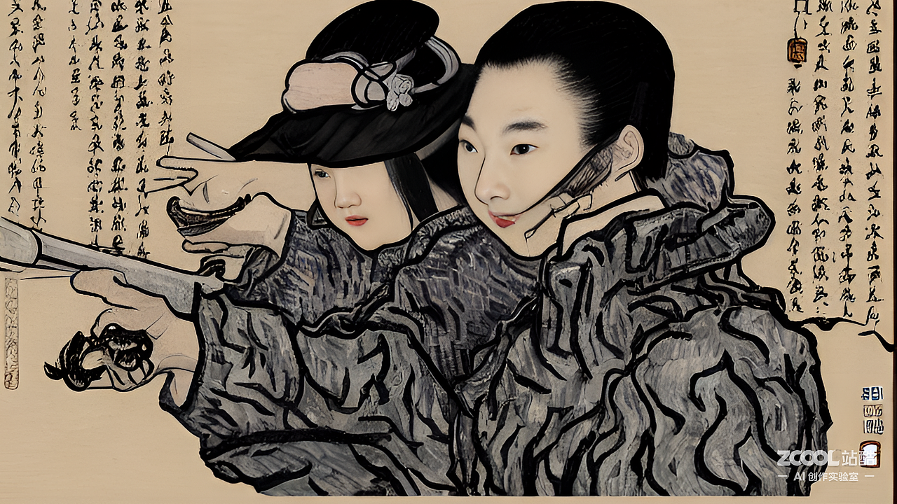 #AI创作实验室#晴云秋月 言言善也（图ZMzIyODY1NzY0） - AI作品 - 站酷设计师星河收藏家原创素材 - 站酷ZCOOL