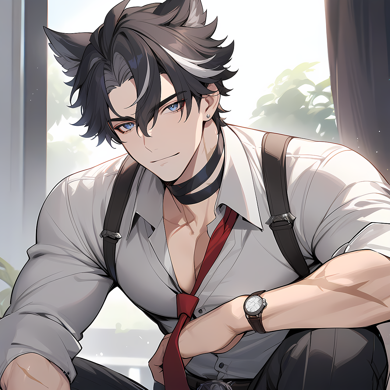 【同人图】莱欧斯利-003-日常（图ZMzc3MDg2NDY4） - AI作品 - 站酷设计师Hakkal321原创素材 - 站酷ZCOOL