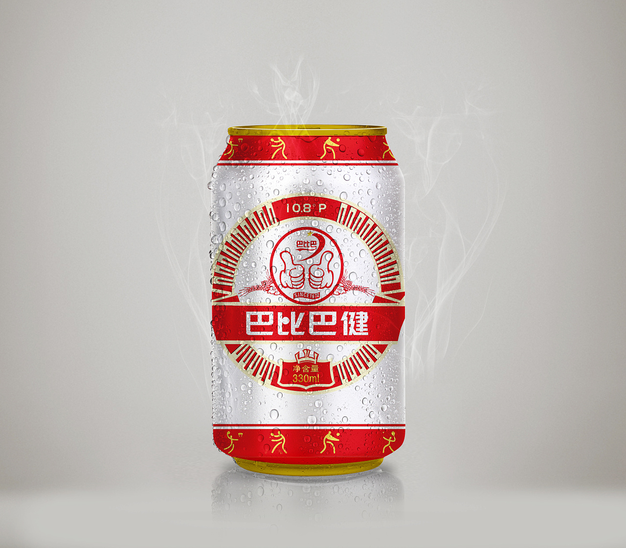 精酿啤酒中国风易拉罐_商业摄影广告设计-站酷ZCOOL
