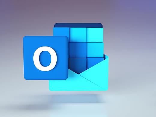 3D立体OFFICE图标,Word/Excel/PPT/Outlook/Od