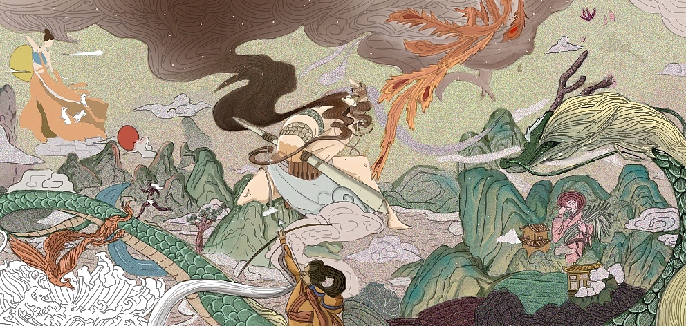中国神话|插画|创作习作|青龙leo_原创作品-站酷(zcool)