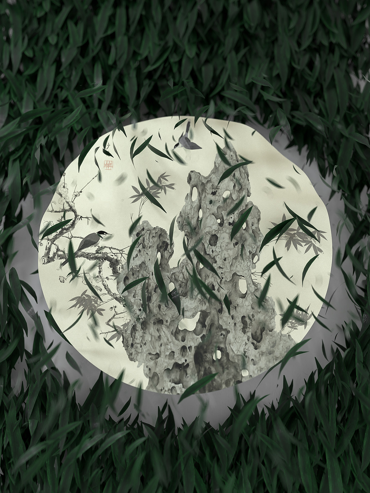 太湖石系列装饰画（图ZMjQ3MTk2NjE2） - 产品 - 站酷设计师鳗鲵原创素材 - 站酷ZCOOL