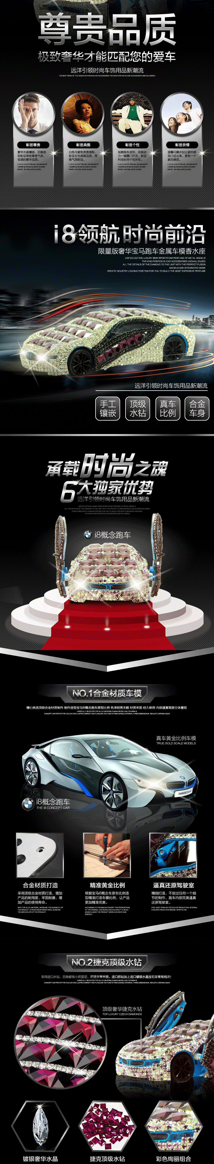 宝马镶钻汽车香水座详情页（图ZMzA2MzQ5Mjg=） - 电商 - 站酷设计师张小龙设计工作室原创素材 - 站酷ZCOOL
