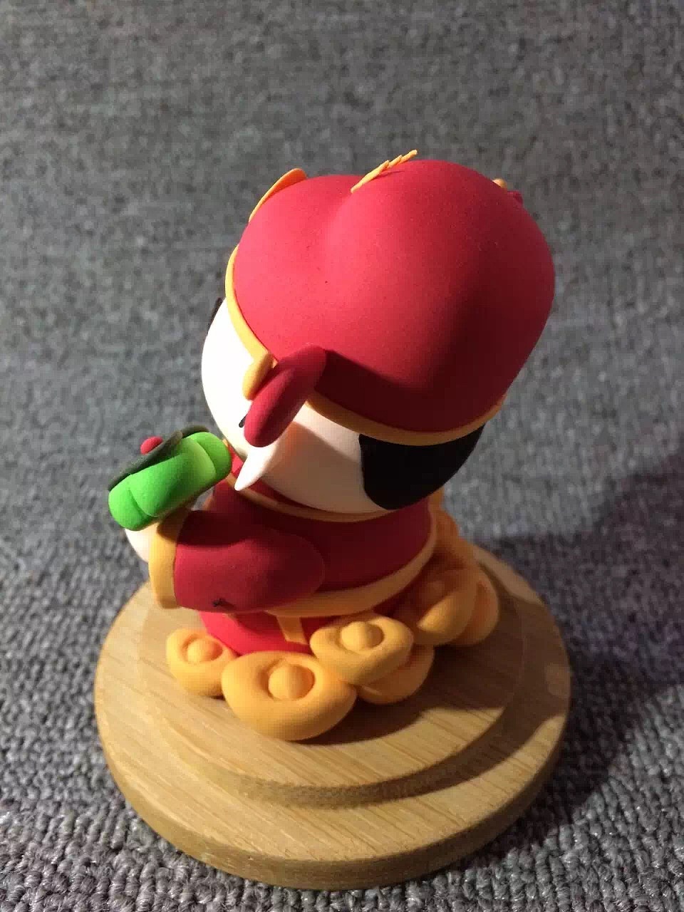 手工作品超轻粘土小财神玉如意金元宝富甲天下