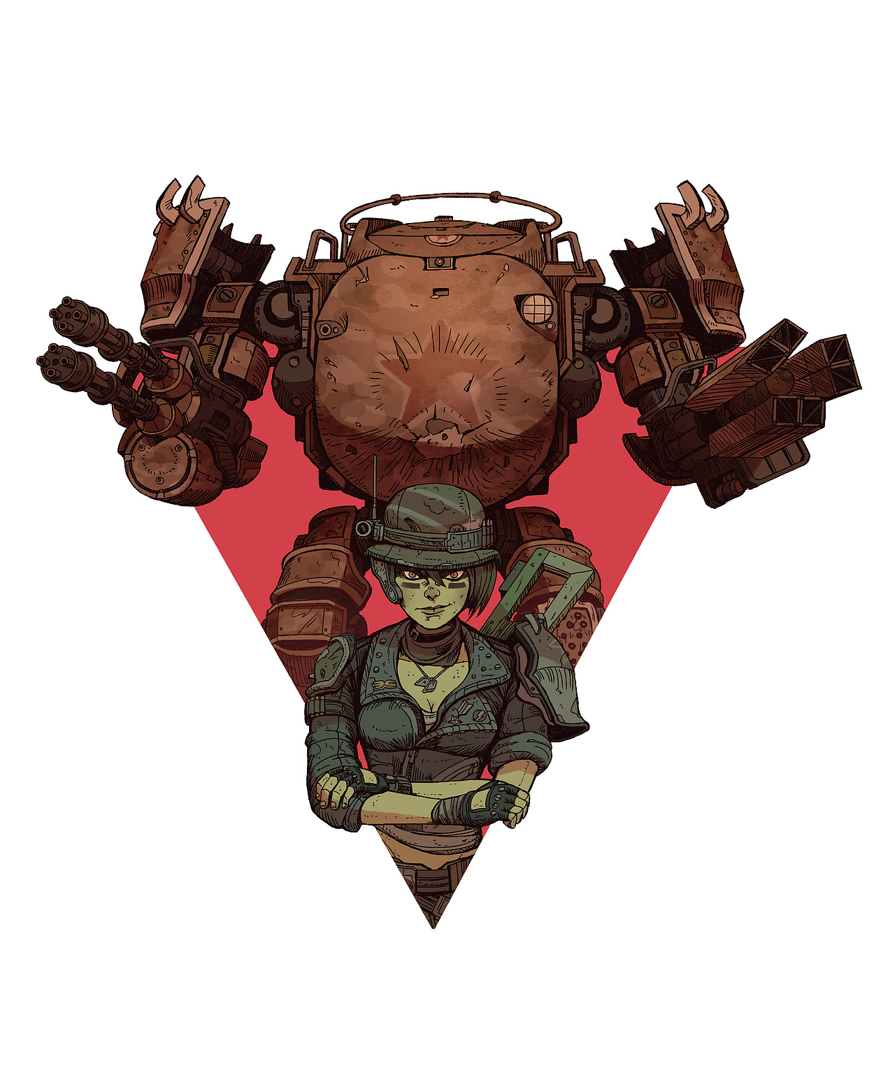 赛博朋克武士|插画|商业插画|wshiyemao_原创作品-站酷zcool