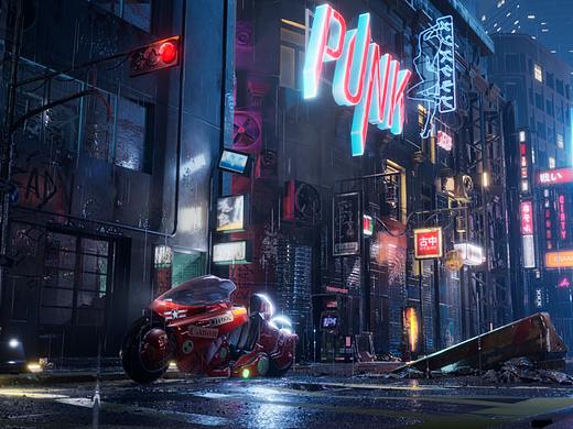 【虚幻4】阿基拉都市 赛博朋克
