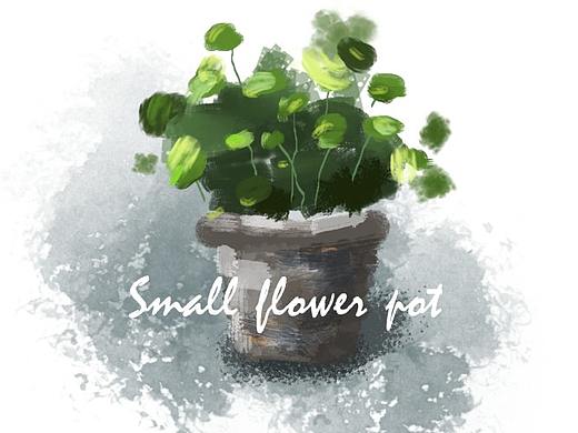 盆栽小插画