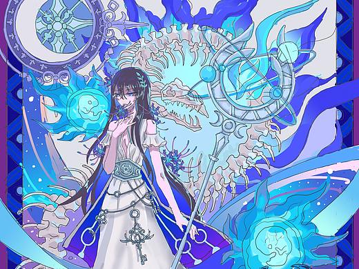 月影之海（個(gè)人主頁-ZNDIyMzk0MzI=） - 藝術(shù)插畫 - 站酷設(shè)計(jì)師夜檁原創(chuàng)素材 - 站酷ZCOOL