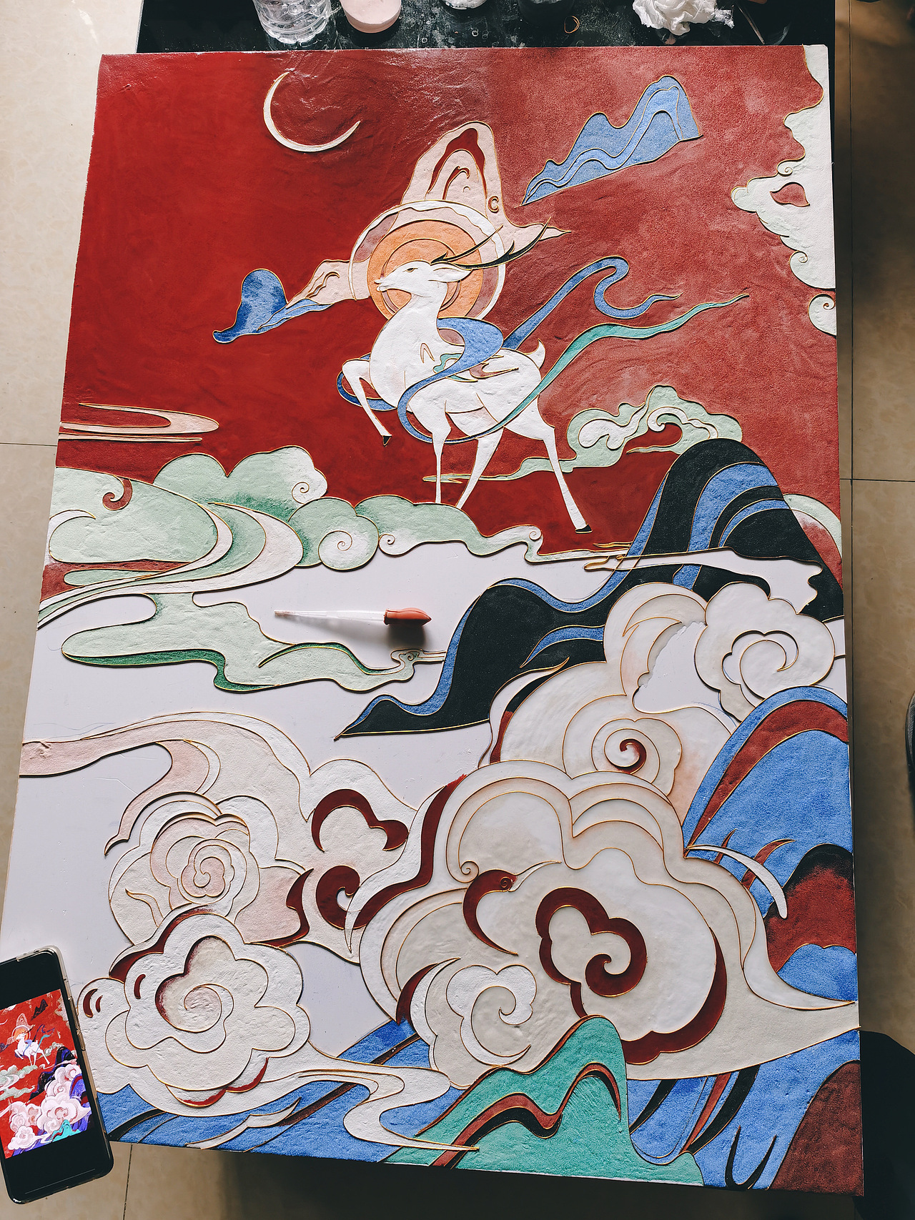 近期未完成-七色鹿（图ZMjUxNjMyOTI4） - 其他手工艺 - 站酷设计师平凡又普通的小小原创素材 - 站酷ZCOOL