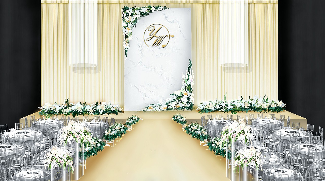 婚礼效果图绘画（图ZMTMzOTM2MTAw） - 创作习作 - 站酷设计师分厘卡感原创素材 - 站酷ZCOOL