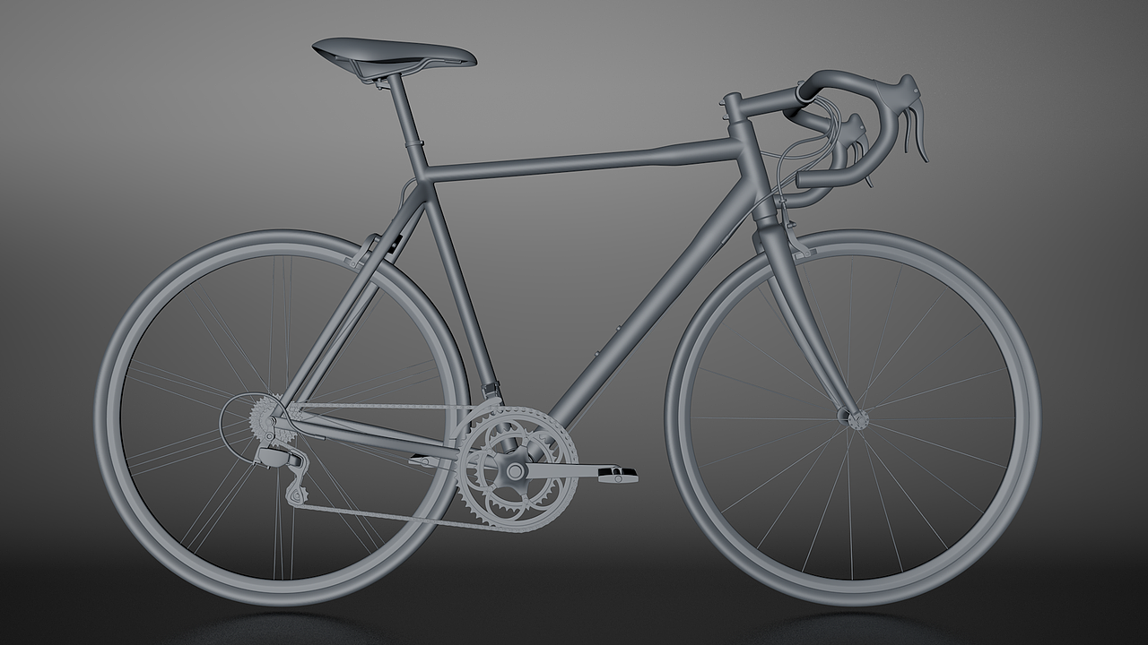 山地自行车——C4D物理渲染器