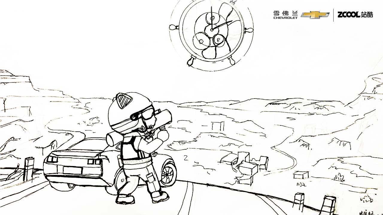 时空卫士—Era/雪佛兰不凡英雄（图ZMzA3NzAxNTYw） - IP形象 - 站酷设计师凤火羽生原创素材 - 站酷ZCOOL