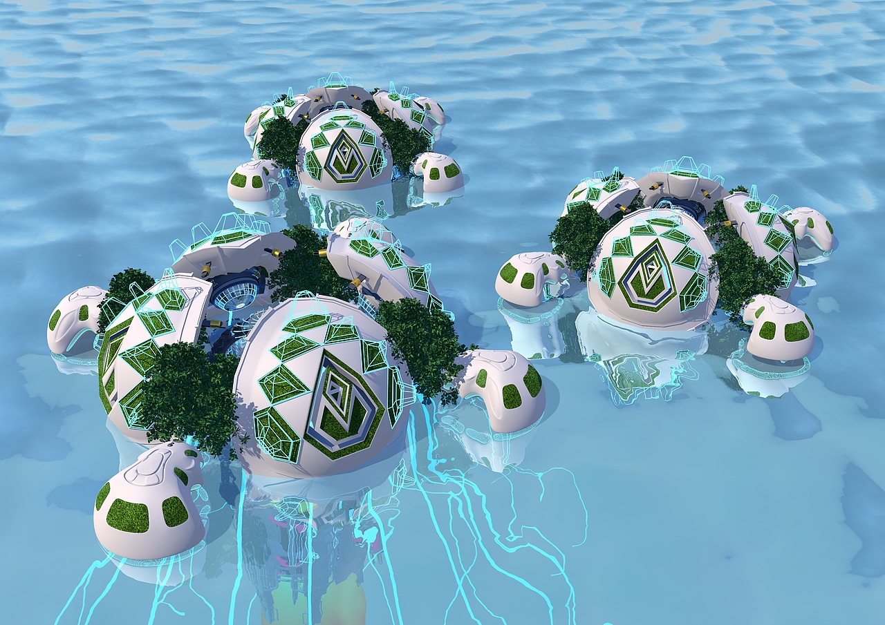 海上整体效果图1