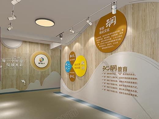 中小学校园文化建设图片—郑州学校走廊文化设计