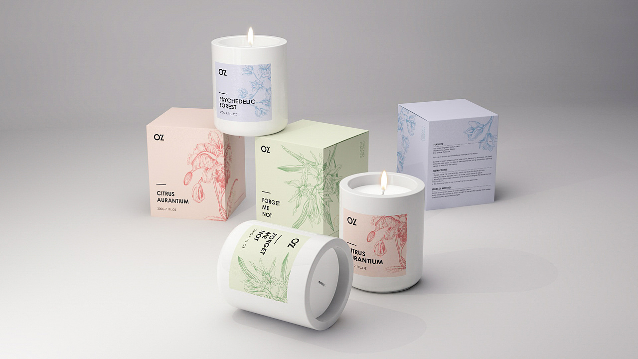 oz 香薰蜡烛|平面|包装|gdminnan - 原创作品 - 站酷 (zcool)