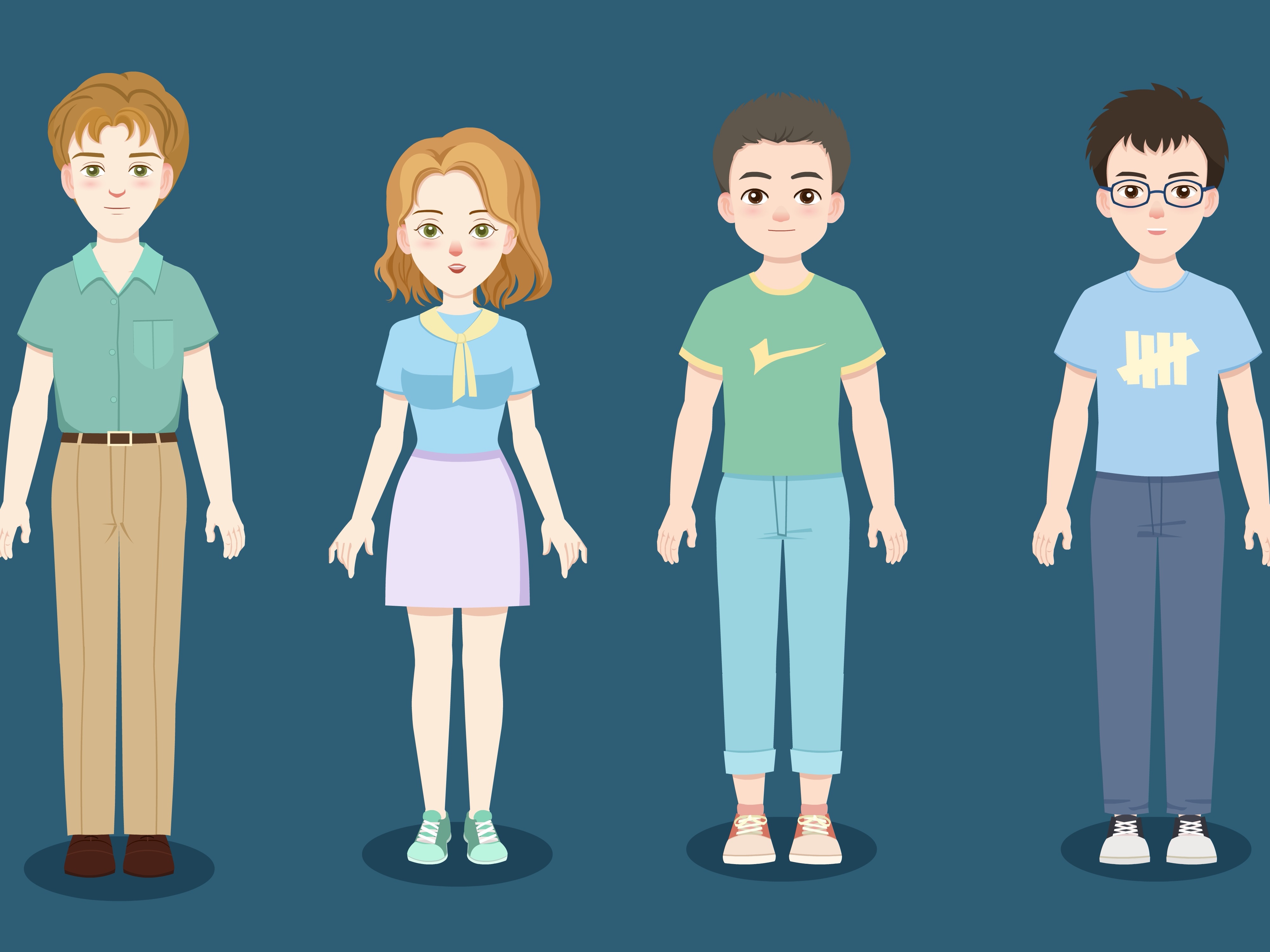 IP形象人物设计_蓝葵酱-站酷ZCOOL