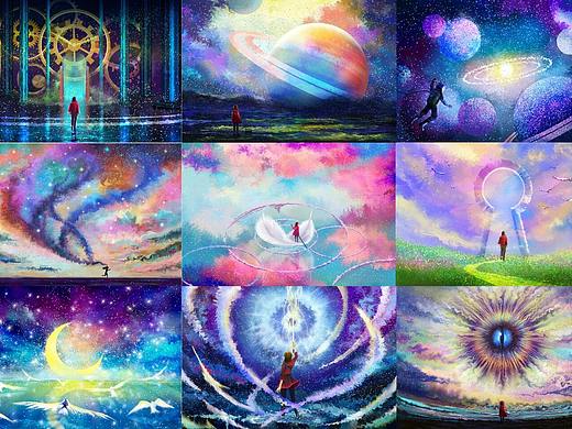奇幻主题系列插画Ⅰ