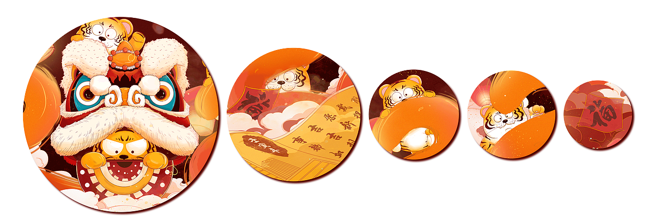 2022年虎年春节海报